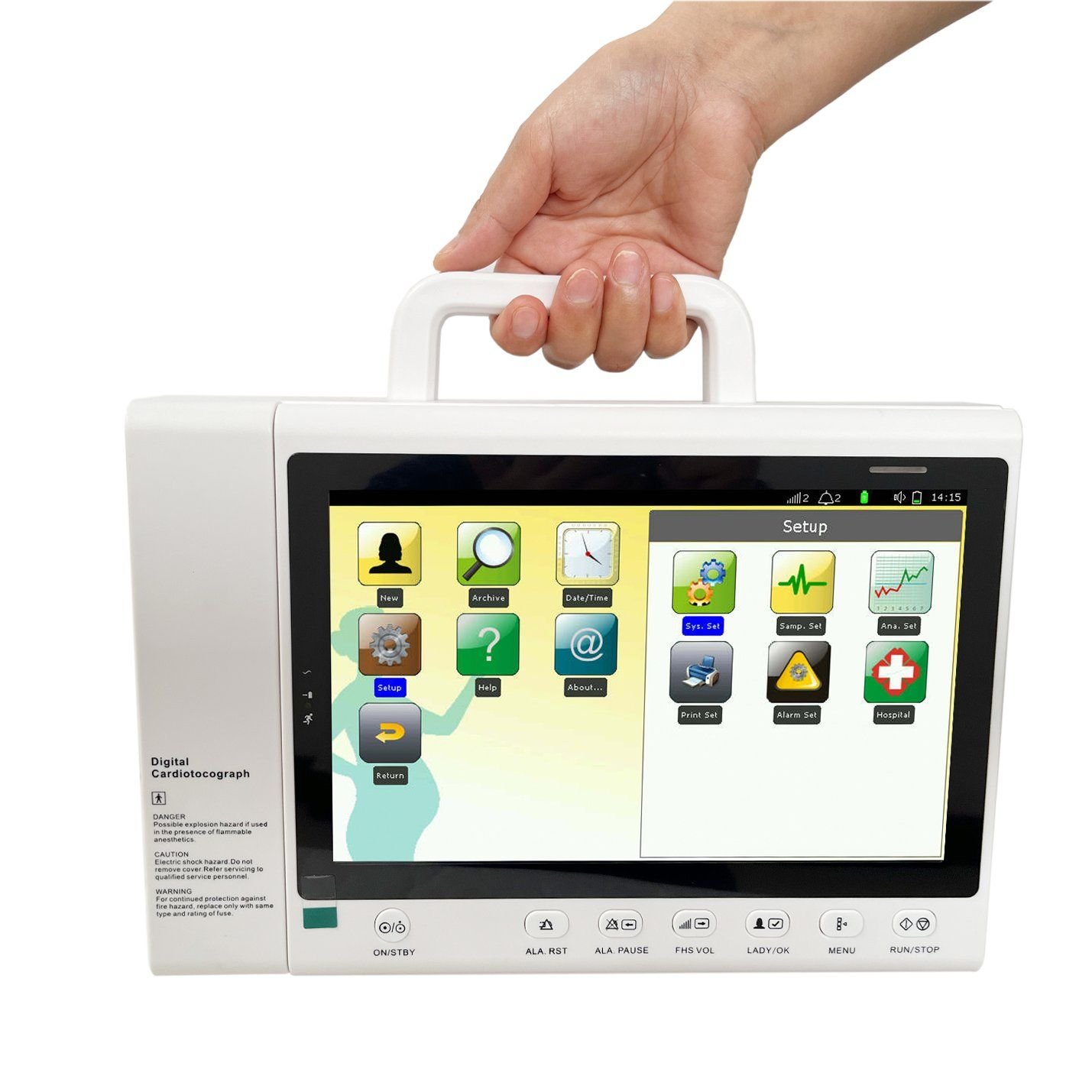 Rayland 10.2'' Touch Screen Portable Fetal Monitor